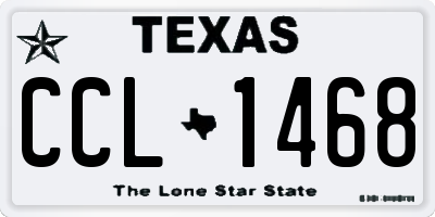TX license plate CCL1468