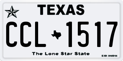 TX license plate CCL1517