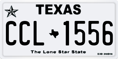 TX license plate CCL1556
