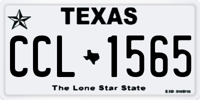 TX license plate CCL1565
