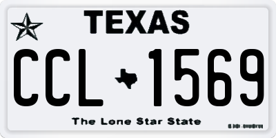 TX license plate CCL1569