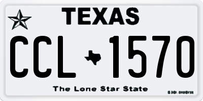 TX license plate CCL1570