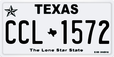 TX license plate CCL1572