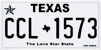 TX license plate CCL1573