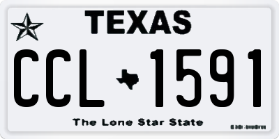 TX license plate CCL1591