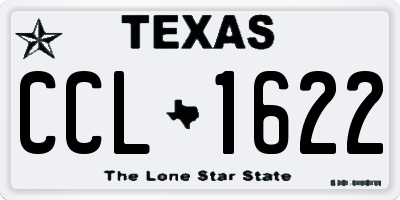 TX license plate CCL1622