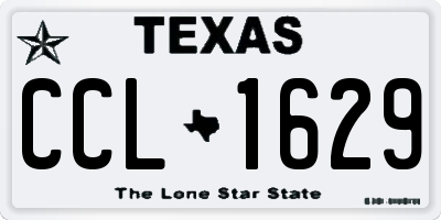 TX license plate CCL1629