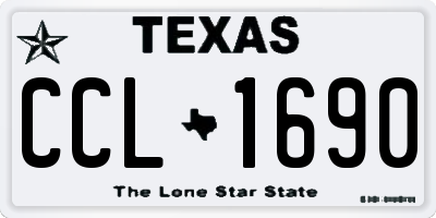 TX license plate CCL1690