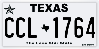 TX license plate CCL1764