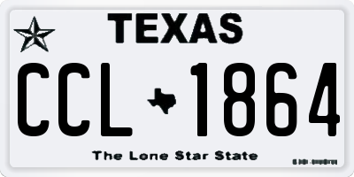 TX license plate CCL1864