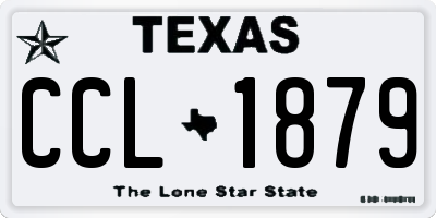 TX license plate CCL1879