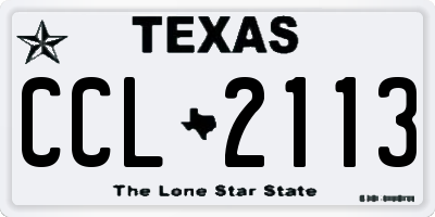 TX license plate CCL2113