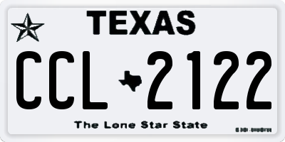 TX license plate CCL2122