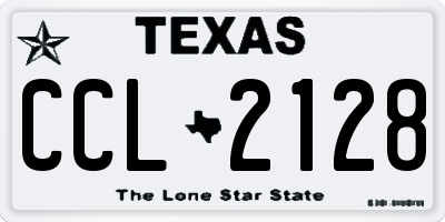 TX license plate CCL2128