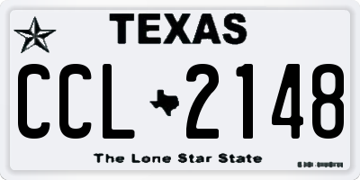TX license plate CCL2148