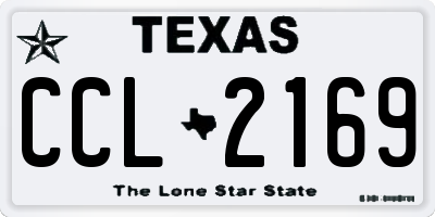 TX license plate CCL2169