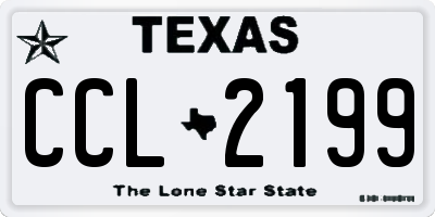 TX license plate CCL2199