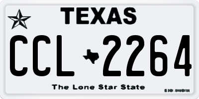 TX license plate CCL2264