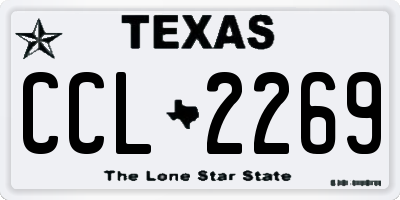 TX license plate CCL2269