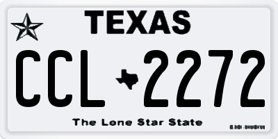 TX license plate CCL2272