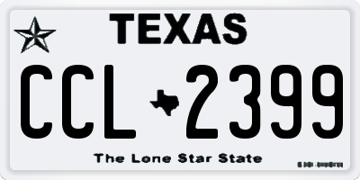 TX license plate CCL2399