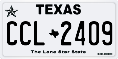 TX license plate CCL2409