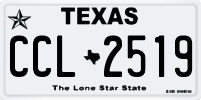 TX license plate CCL2519