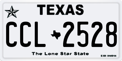 TX license plate CCL2528