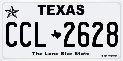 TX license plate CCL2628