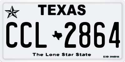 TX license plate CCL2864