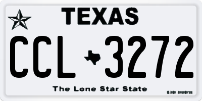 TX license plate CCL3272