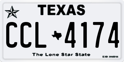 TX license plate CCL4174
