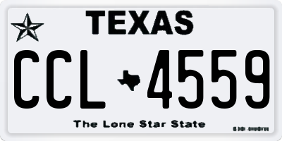 TX license plate CCL4559