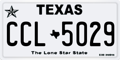TX license plate CCL5029