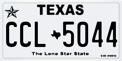 TX license plate CCL5044