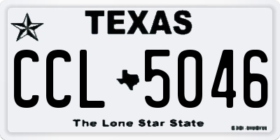 TX license plate CCL5046