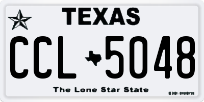 TX license plate CCL5048