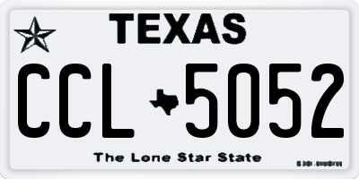 TX license plate CCL5052