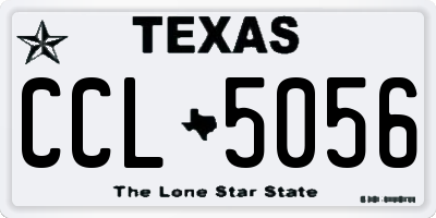 TX license plate CCL5056
