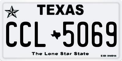 TX license plate CCL5069