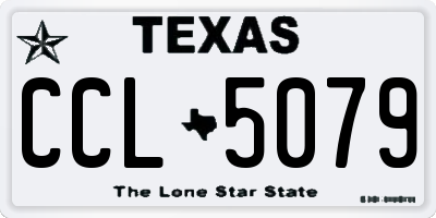 TX license plate CCL5079