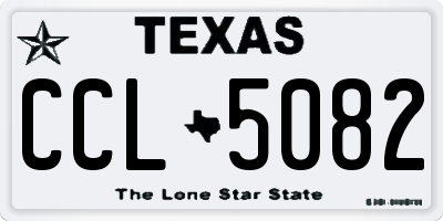 TX license plate CCL5082