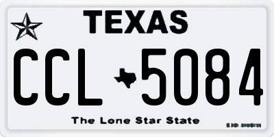 TX license plate CCL5084