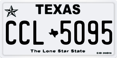 TX license plate CCL5095