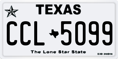 TX license plate CCL5099