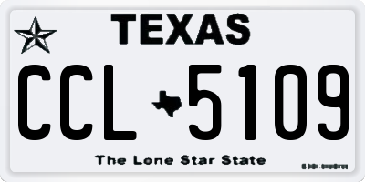 TX license plate CCL5109