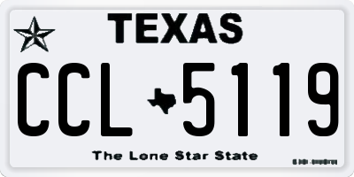 TX license plate CCL5119