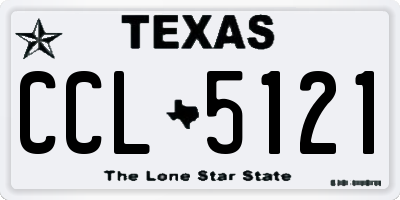 TX license plate CCL5121