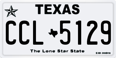 TX license plate CCL5129