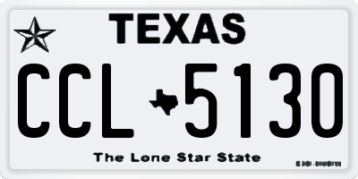 TX license plate CCL5130